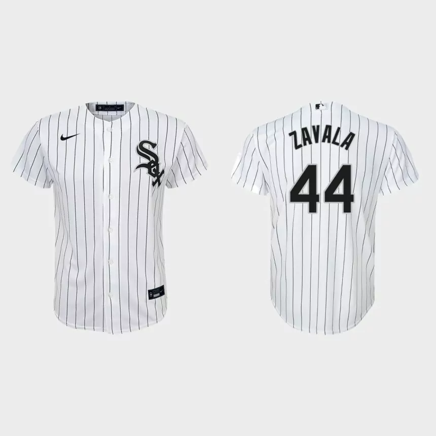 Youth Chicago White Sox Seby Zavala White Replica Home Jersey