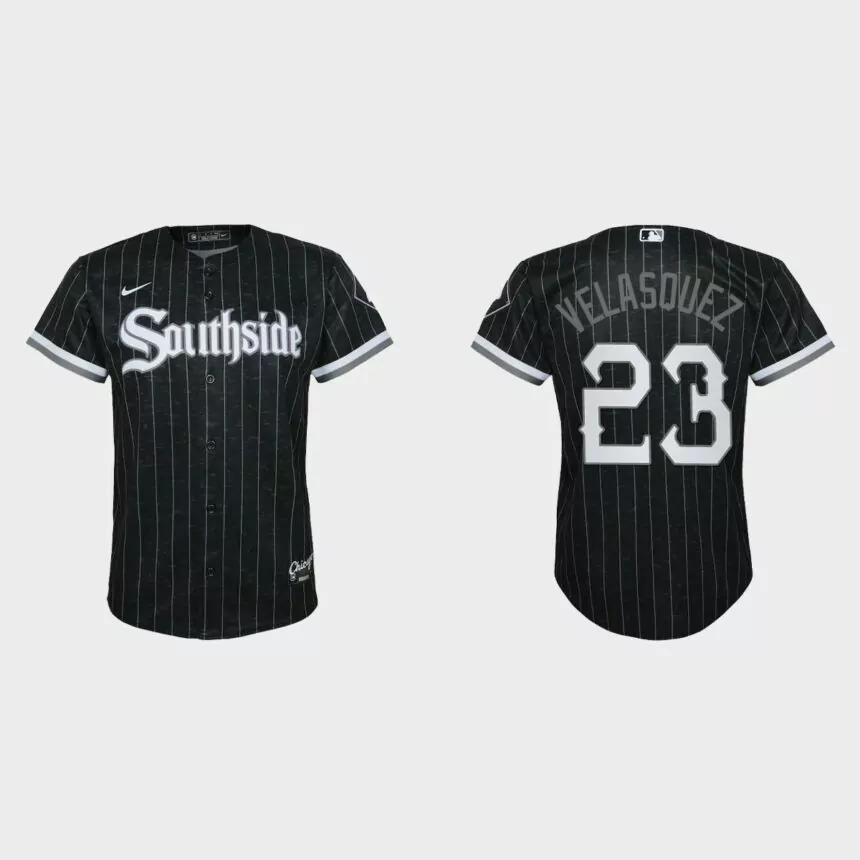 Youth Chicago White Sox Vincent Velasquez Black City Connect Replica Jersey