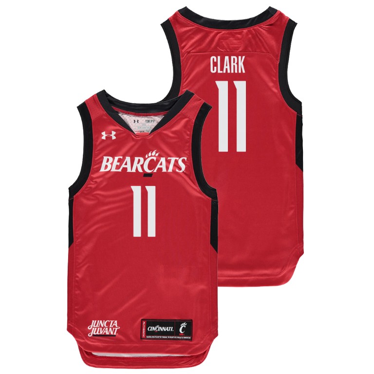 Youth Cincinnati Bearcats Red Gary Clark College Basketball Replica Jersey