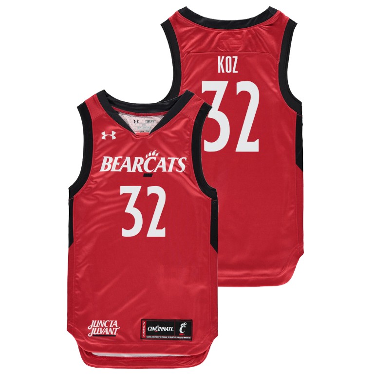 Youth Cincinnati Bearcats Red John Koz College Basketball Replica Jersey