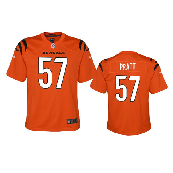 Youth Cincinnati Bengals #57 Germaine Pratt Nike Orange Limited Jersey