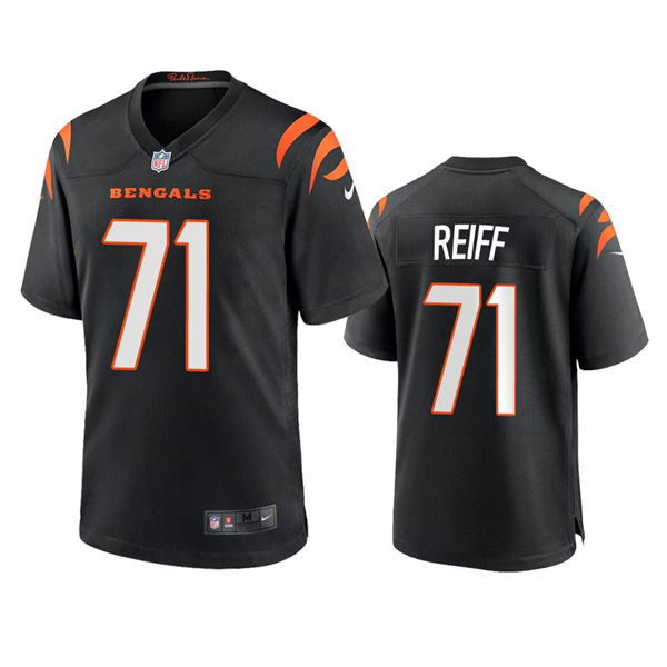 Youth Cincinnati Bengals #71 Riley Reiff Nike Black Team Color Limited Jersey
