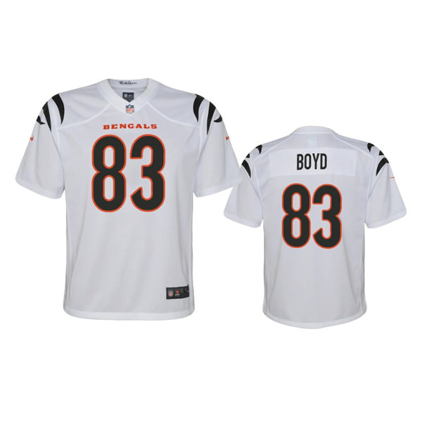 Youth Cincinnati Bengals #83 Tyler Boyd Nike White Away Limited Jersey