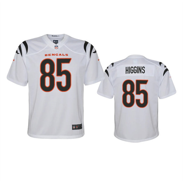 Youth Cincinnati Bengals #85 Tee Higgins Nike White Away Limited Jersey