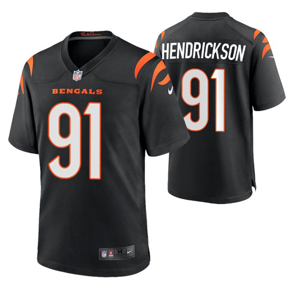 Youth Cincinnati Bengals #91 Trey Hendrickson Nike Black Team Color Limited Jersey