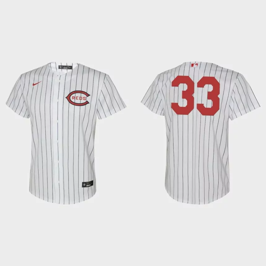 Youth Cincinnati Reds Aramis Garcia White 2022 Field of Dreams Replica Jersey