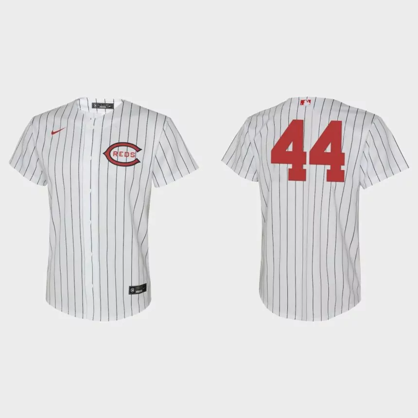 Youth Cincinnati Reds Aristides Aquino White 2022 Field of Dreams Replica Jersey