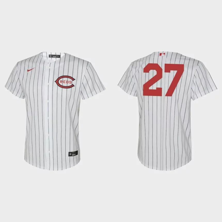 Youth Cincinnati Reds Jake Fraley White 2022 Field of Dreams Replica Jersey