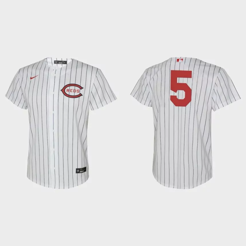 Youth Cincinnati Reds Johnny Bench White 2022 Field of Dreams Replica Jersey