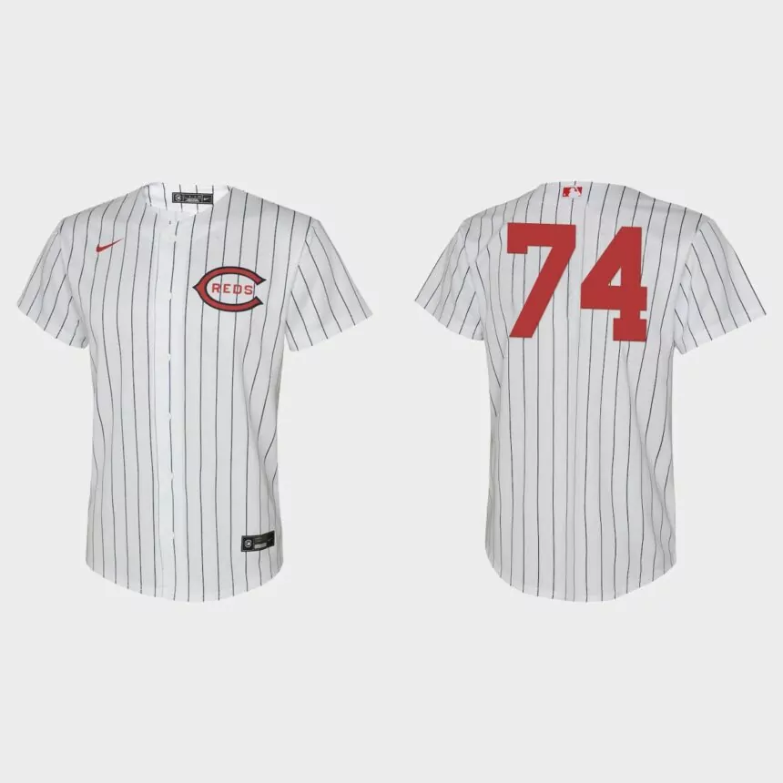 Youth Cincinnati Reds Juniel Querecuto White 2022 Field of Dreams Replica Jersey