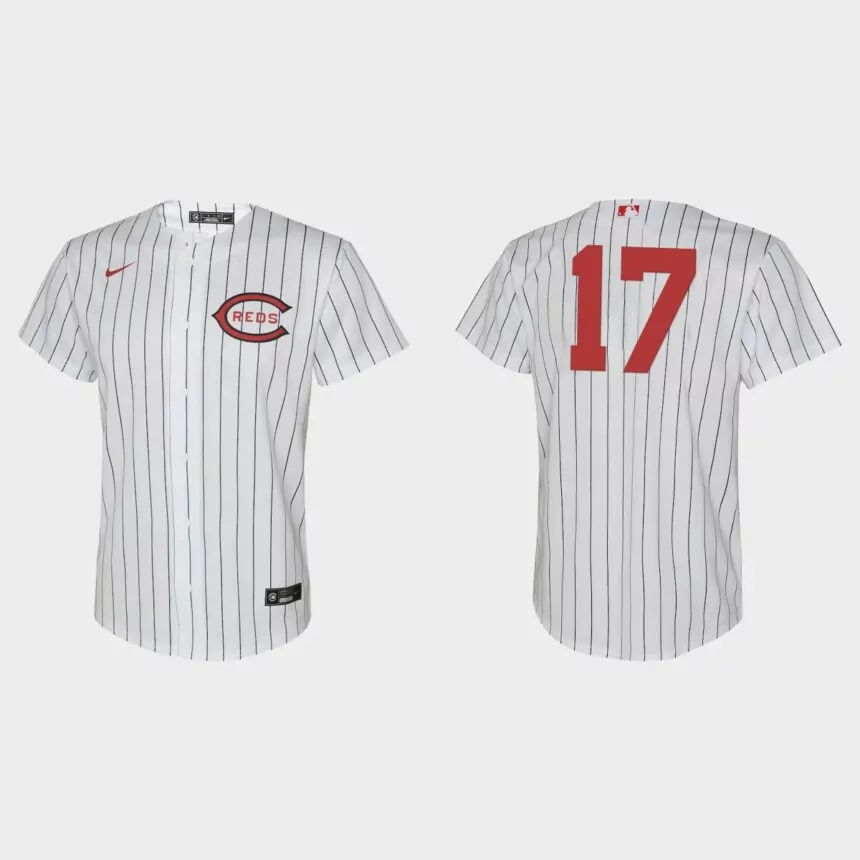 Youth Cincinnati Reds Kyle Farmer White 2022 Field of Dreams Replica Jersey