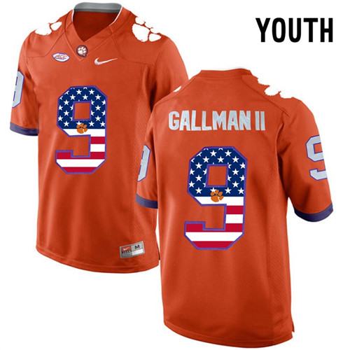 Youth Clemson Tigers Orange Wayne Gallman II NCAA Football Fashion Jersey