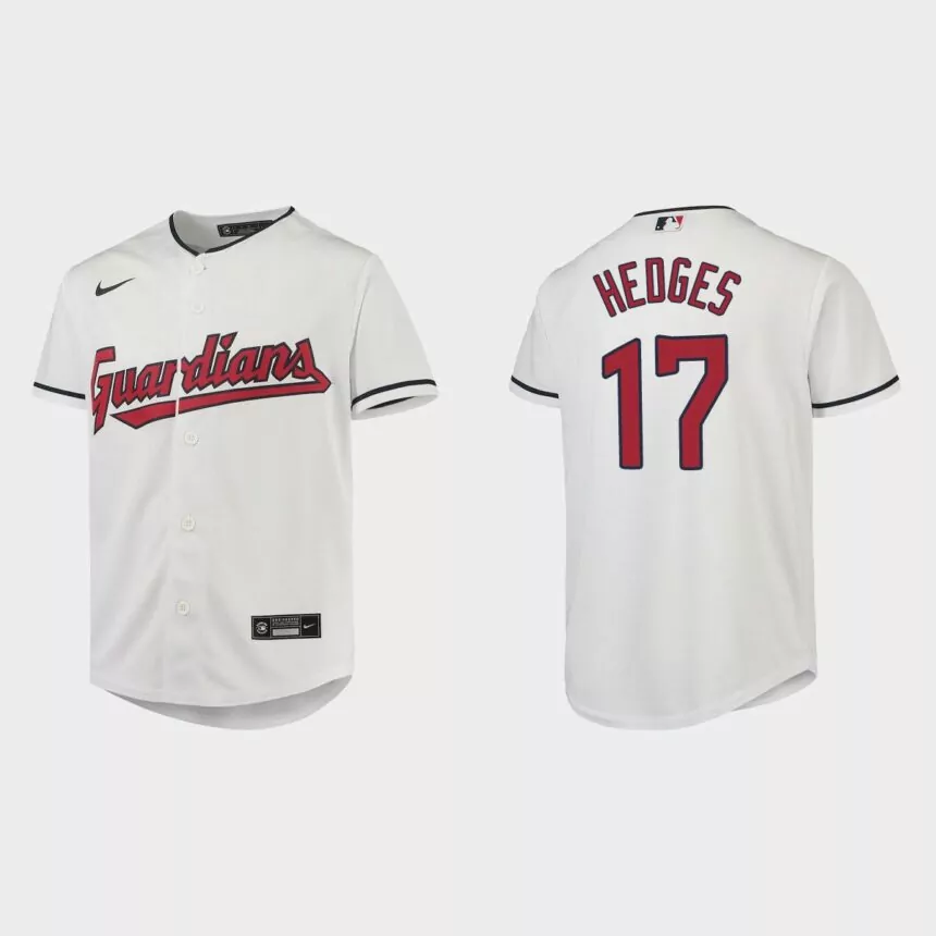 Youth Cleveland Guardians Austin Hedges White Replica Jersey