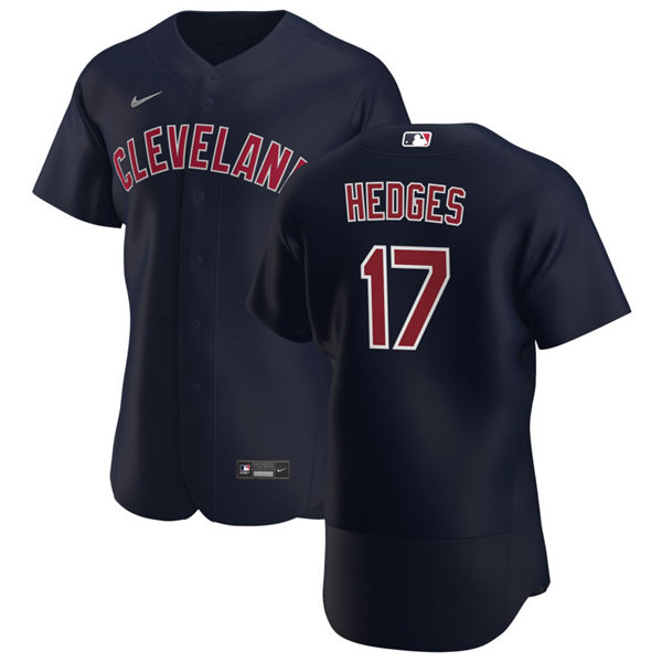Youth Cleveland Indians #17 Austin Hedges Nike Cleveland Navy Alternate CoolBase Jersey