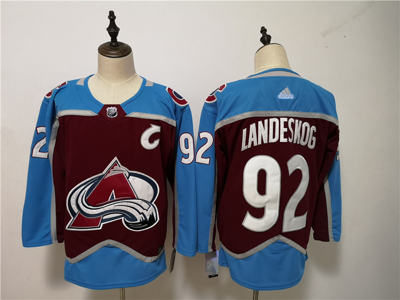 Youth Colorado Avalanche #92 Gabriel Landeskog adidas Maroon Jersey Stitched