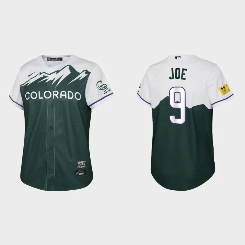 Youth Colorado Rockies Connor Joe Green 2022 City Connect Replica Jersey