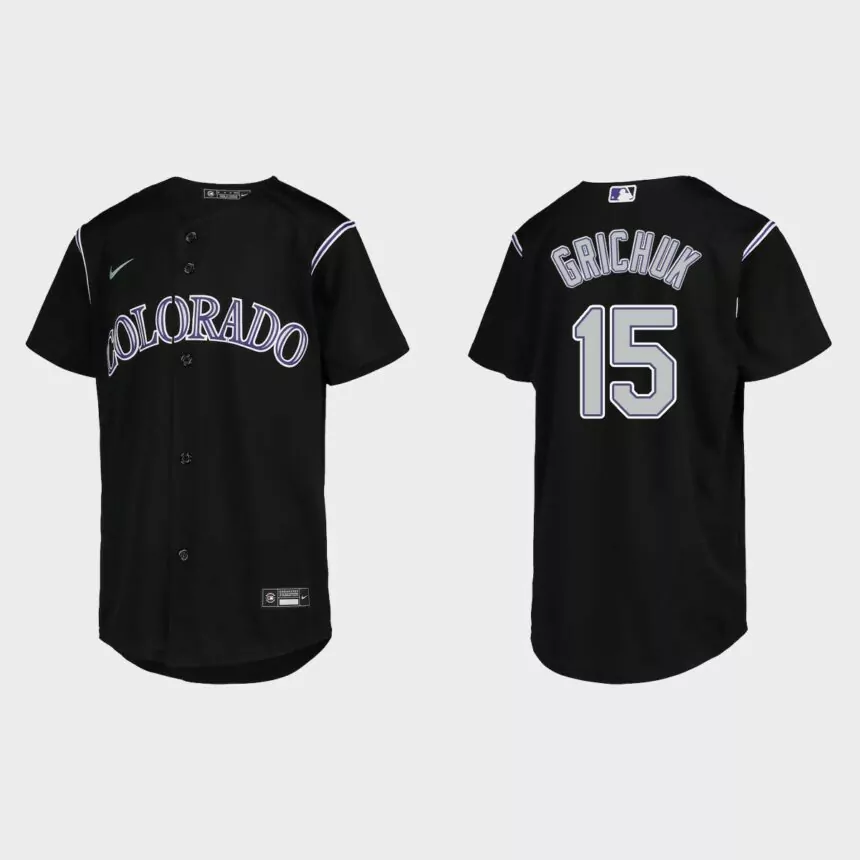 Youth Colorado Rockies Randal Grichuk Black Replica Jersey