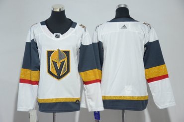 Youth Custom Vegas Golden Knights Blank White Jersey