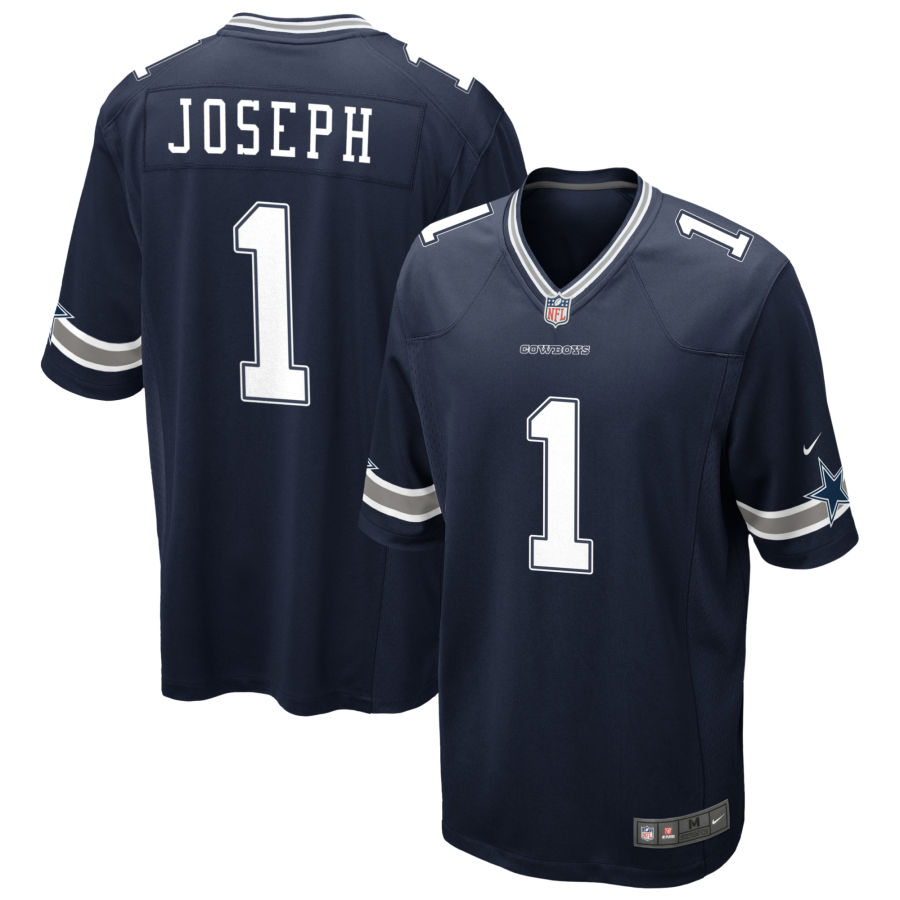 Youth Dallas Cowboys #1 Kelvin Joseph Nike Navy Team Color Limited Jersey