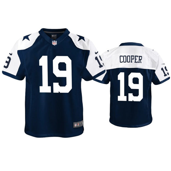 Youth Dallas Cowboys #19 Amari Cooper Nike Navy Alternate Limited Jersey