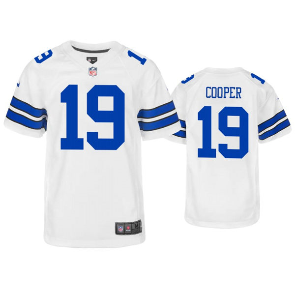 Youth Dallas Cowboys #19 Amari Cooper Nike White Limited Jersey