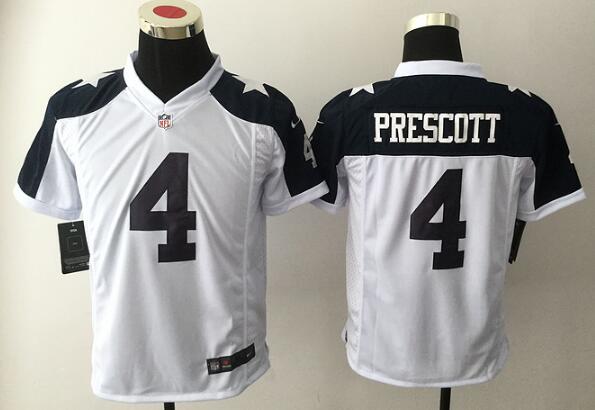 Youth Dallas Cowboys #4 Dak Prescott Nike Color Rush Vapor Limited Stitched Jersey