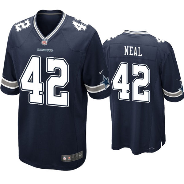 Youth Dallas Cowboys #42 Keanu Neal Nike Navy Team Color Limited Jersey