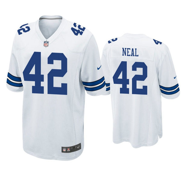 Youth Dallas Cowboys #42 Keanu Neal Nike White Limited Jersey
