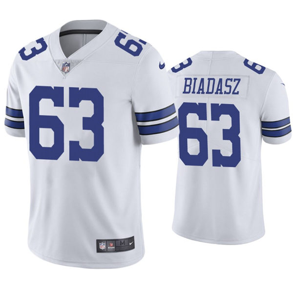 Youth Dallas Cowboys #63 Tyler Biadasz Nike White Limited Jersey