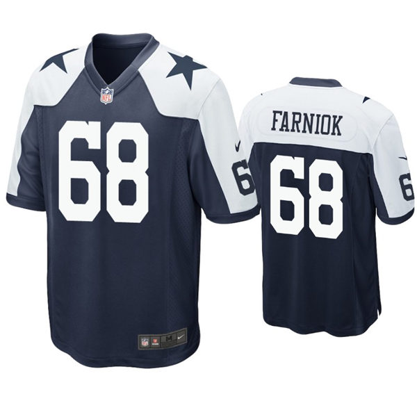Youth Dallas Cowboys #68 Matt Farniok Nike Navy Alternate Limited Jersey