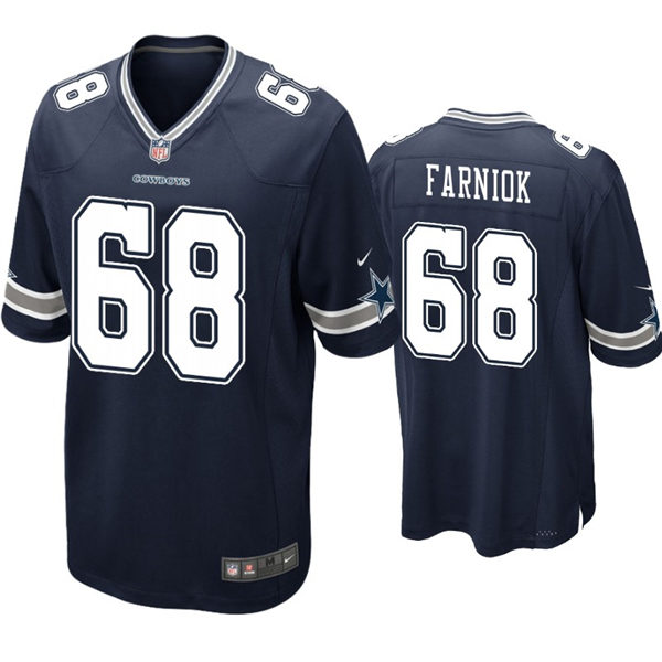 Youth Dallas Cowboys #68 Matt Farniok Nike Navy Team Color Limited Jersey
