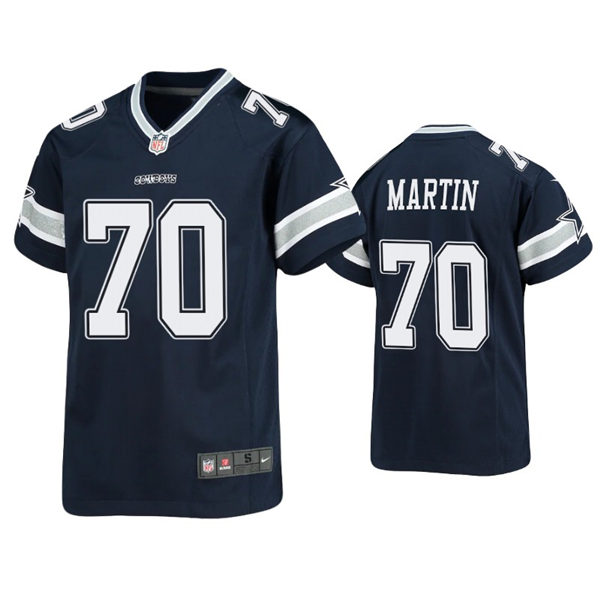 Youth Dallas Cowboys #70 Zack Martin Nike Navy Team Color Limited Jersey