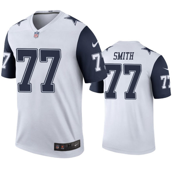 Youth Dallas Cowboys #77 Tyron Smith Nike White Color Rush Limited Jersey