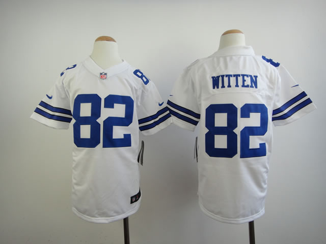 Youth Dallas Cowboys #82 Jason Witten Home White Nike cheap football Stitched Jersey