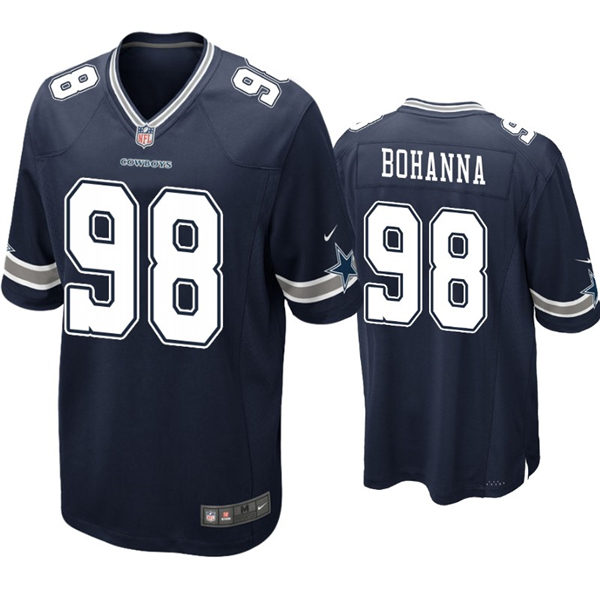 Youth Dallas Cowboys #98 Quinton Bohanna Nike Navy Team Color Limited Jersey