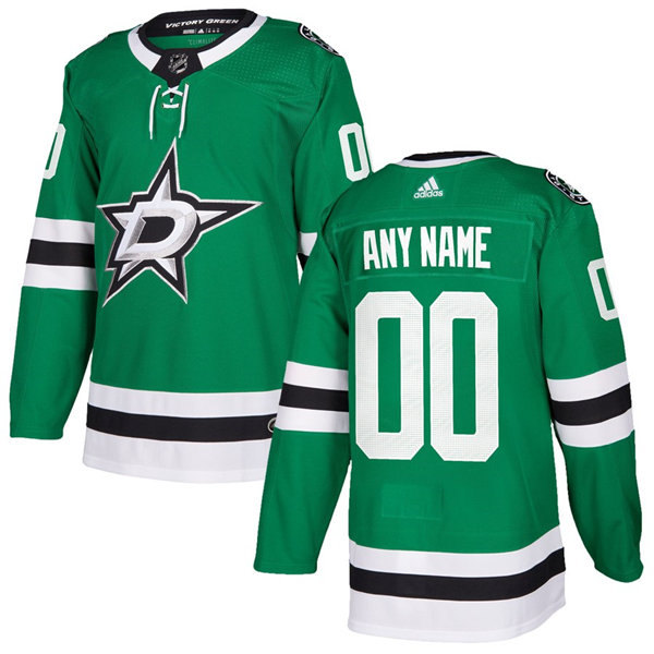 Youth Dallas Stars Custom adidas Kelly Green Jersey Stitched