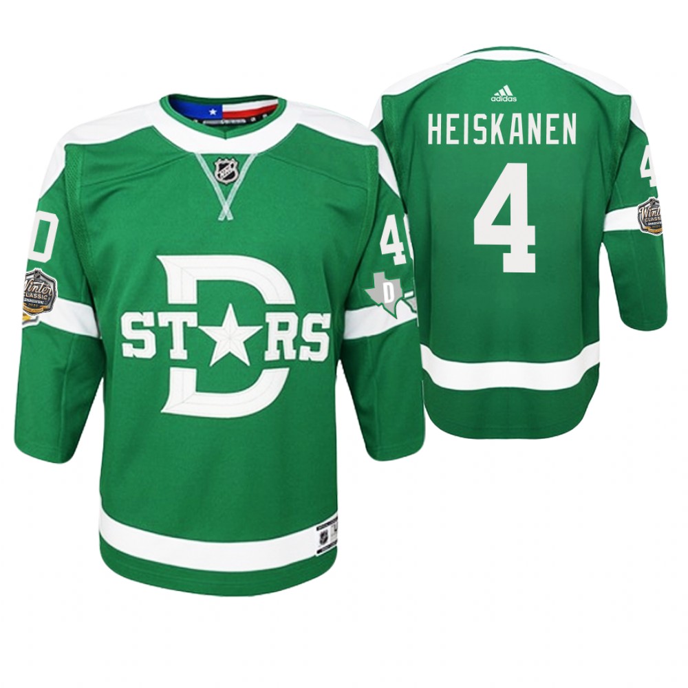Youth Dallas Texans #4 Miro Heiskanen 2020 Winter Classic Jersey - Green