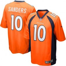 Youth Denver Broncos #10 Emmanuel Sanders Orange Team Color Game Jersey
