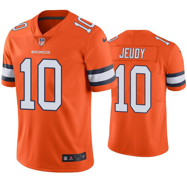 Youth Denver Broncos #10 Jerry Jeudy Nike Orange Color Rush Jersey