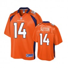 Youth Denver Broncos #14 Courtland Sutton Orange Player 2018 Draft Jersey