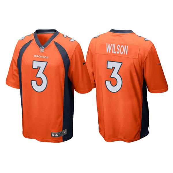 Youth Denver Broncos #3 Russell Wilson Nike Orange Limited Player Jersey