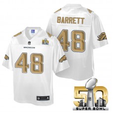 Youth Denver Broncos #48 Shaquil Barrett White 2016 Super Bowl 50 Pro Line Fashion Jersey