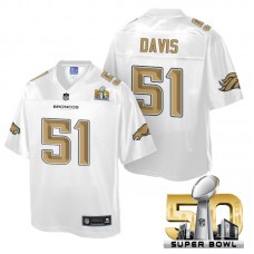Youth Denver Broncos #51 Todd Davis White 2016 Super Bowl 50 Pro Line Fashion Jersey