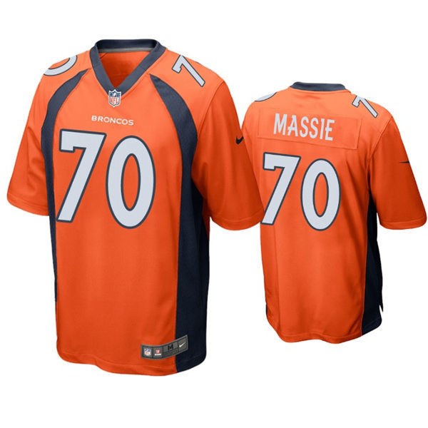 Youth Denver Broncos #70 Bobby Massie Nike Orange Limited Jersey