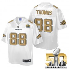 Youth Denver Broncos #88 Demaryius Thomas White 2016 Super Bowl 50 Pro Line Fashion Jersey