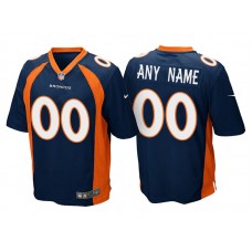 Youth Denver Broncos Navy Blue Game Customized Jersey