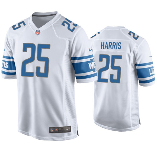 Youth Detroit Lions #25 Will Harris Nike White Limited Jersey