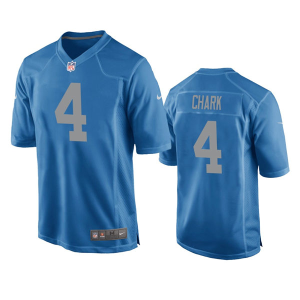 Youth Detroit Lions #4 D.J. Chark Nike Blue Retro Throwback Jersey