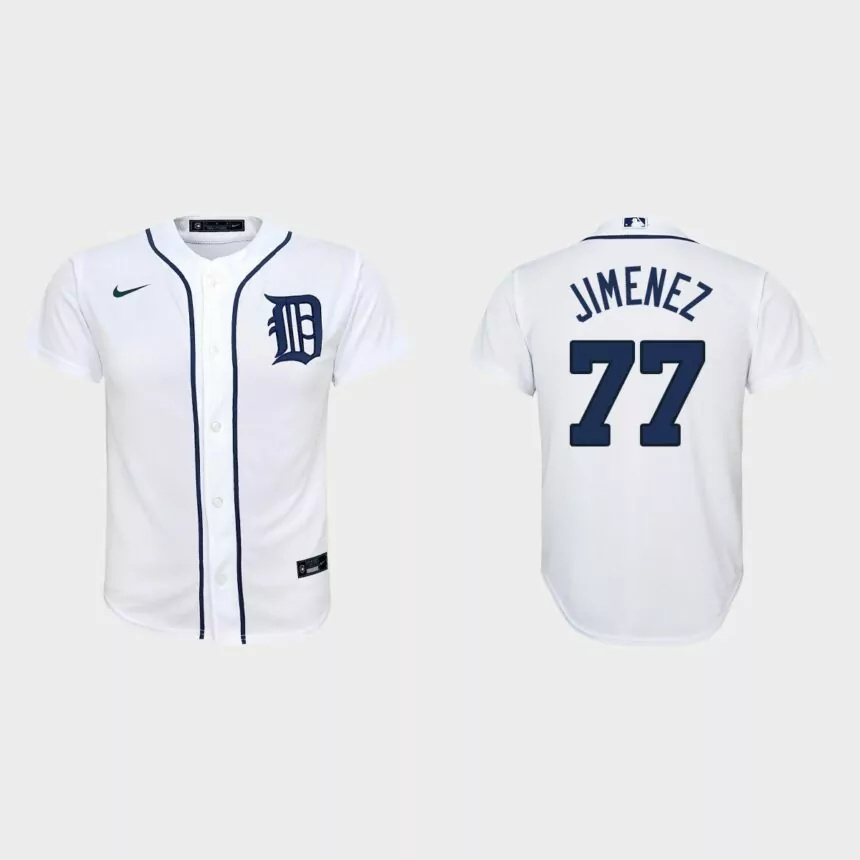 Youth Detroit Tigers Joe Jimenez White Replica Home Jersey.jpg
