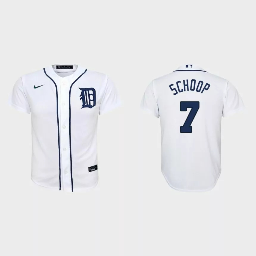 Youth Detroit Tigers Jonathan Schoop White Replica Home Jersey.jpg